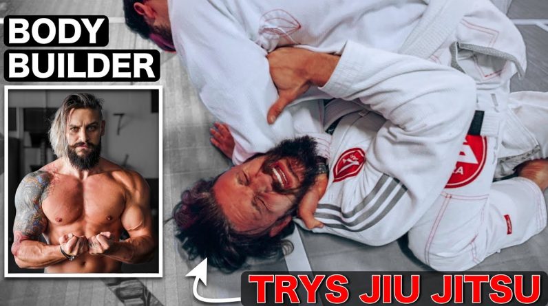 BODYBUILDER vs First JIU JITSU Workout & Sparring! .... This Hurt!! (Featuring a UFC Legend!!)