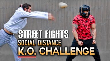 KNOCK OUT CHALLENGE! | Unique Social Distance Fight System | STREET FIGHT SURVIVAL